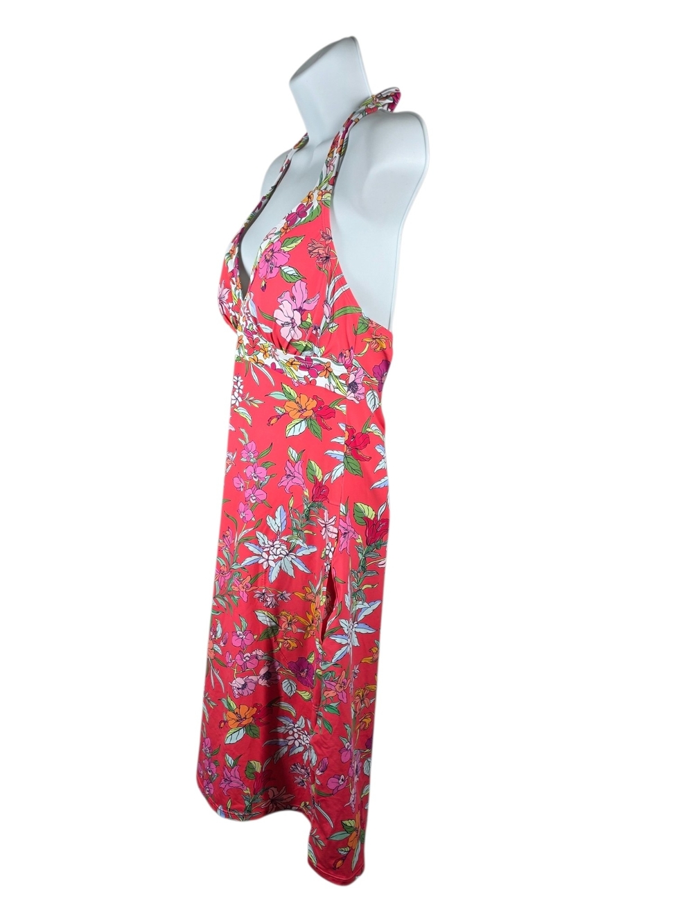 TOMMY BAHAMA FLORAL COVER-UP HALTER DRESS - Picture 2 of 6